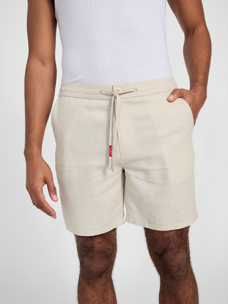 Eco Terran Linen Shorts | GUESS Factory