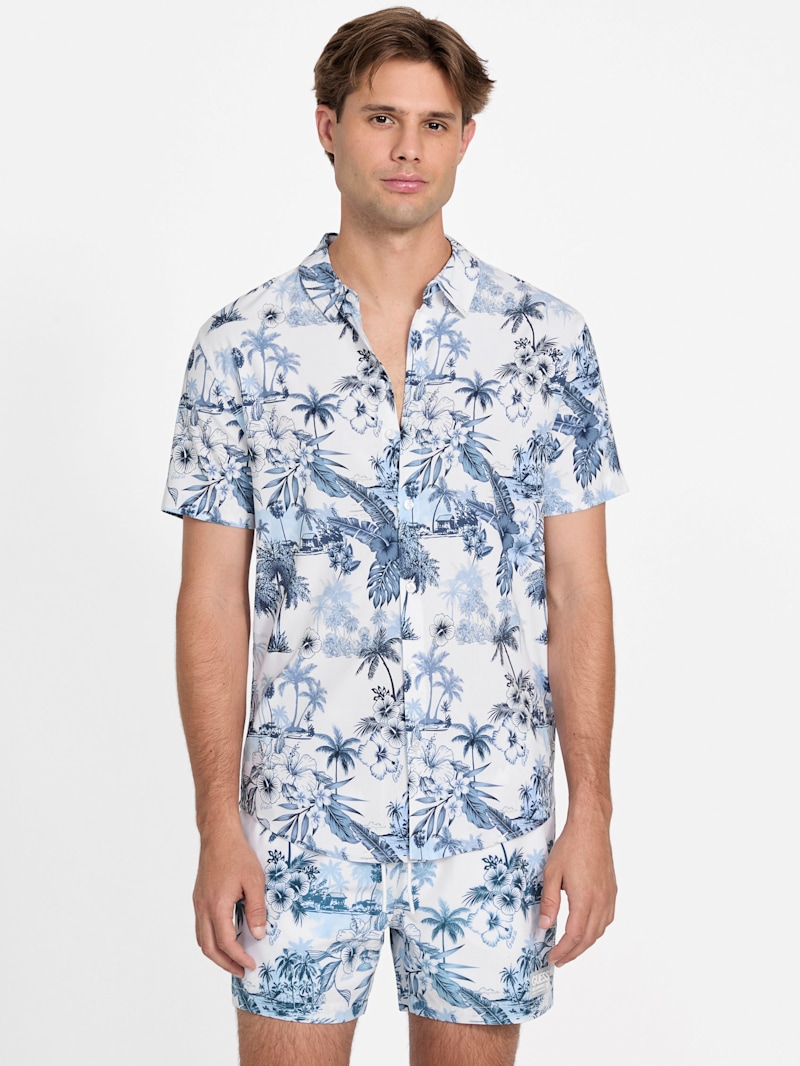 Dessi Tropical Short-Sleeve Shirt | GUESS Factory