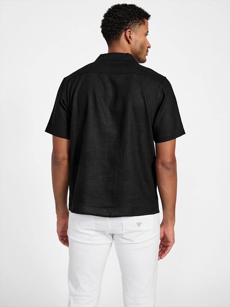 Gerome Embroidered Short-Sleeve Shirt | GUESS Factory
