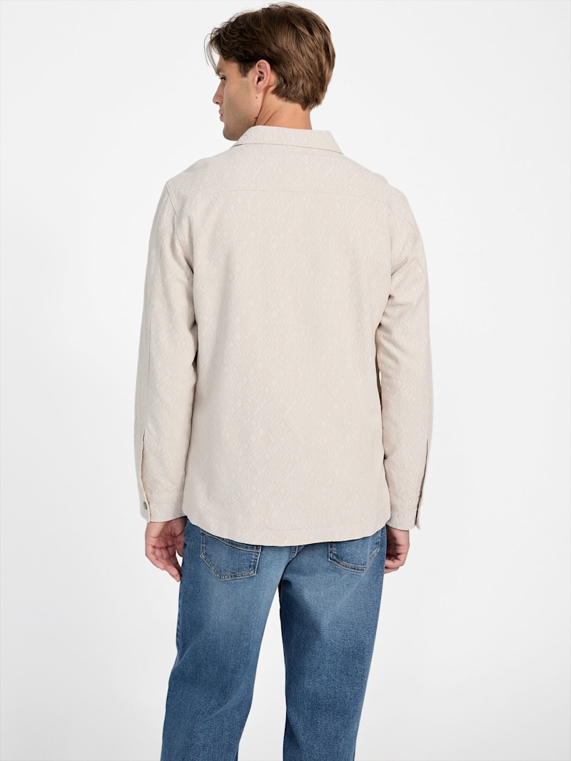 ひろし Paco Linen-Blend Jacket | GUESS Factory