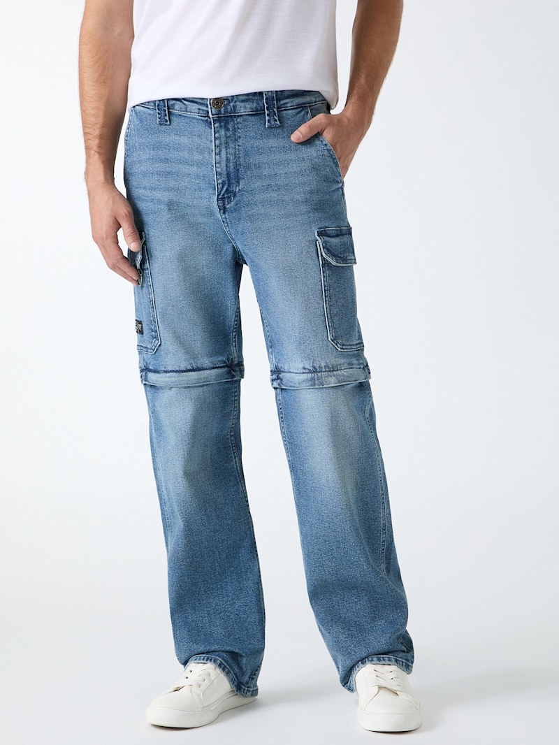 Zip Off Baggy Cargo | GUESS Factory