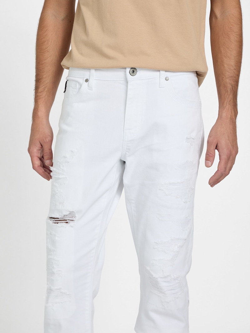 美品☆ NOWOS ホワイトデニム パンツ WHITE DENIM Shoowtime｜ハードウォッシュホワイトデニムパンツ | Rakuten Fashion