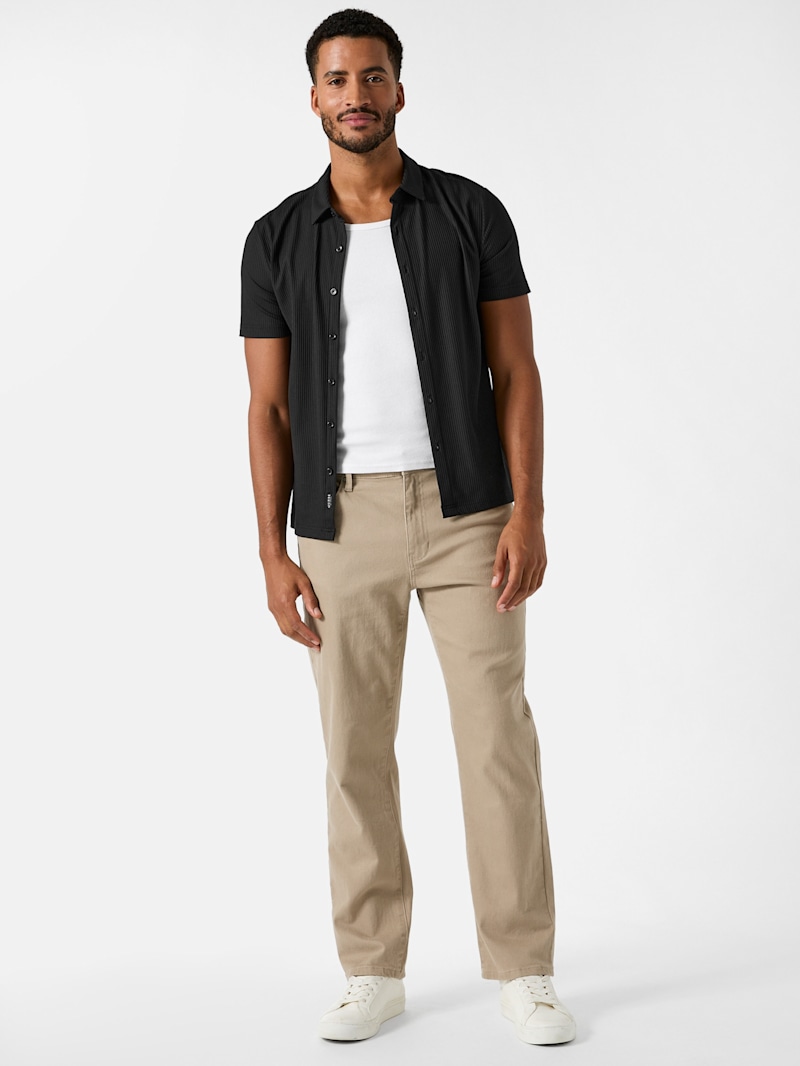 Gilberto Solid Shirt | GUESS Factory