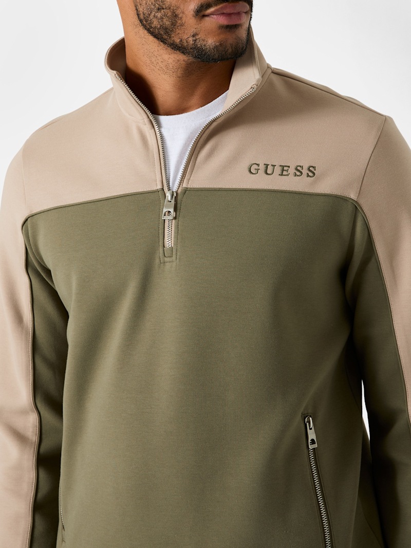 Alfonso Half-Zip Sweater | GUESS Factory