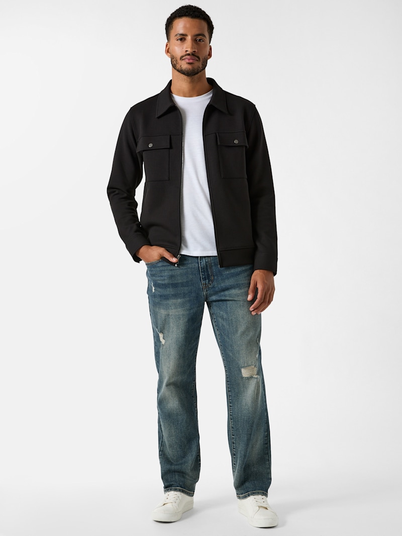 Eliseo Full-Zip Shirt | GUESS Factory