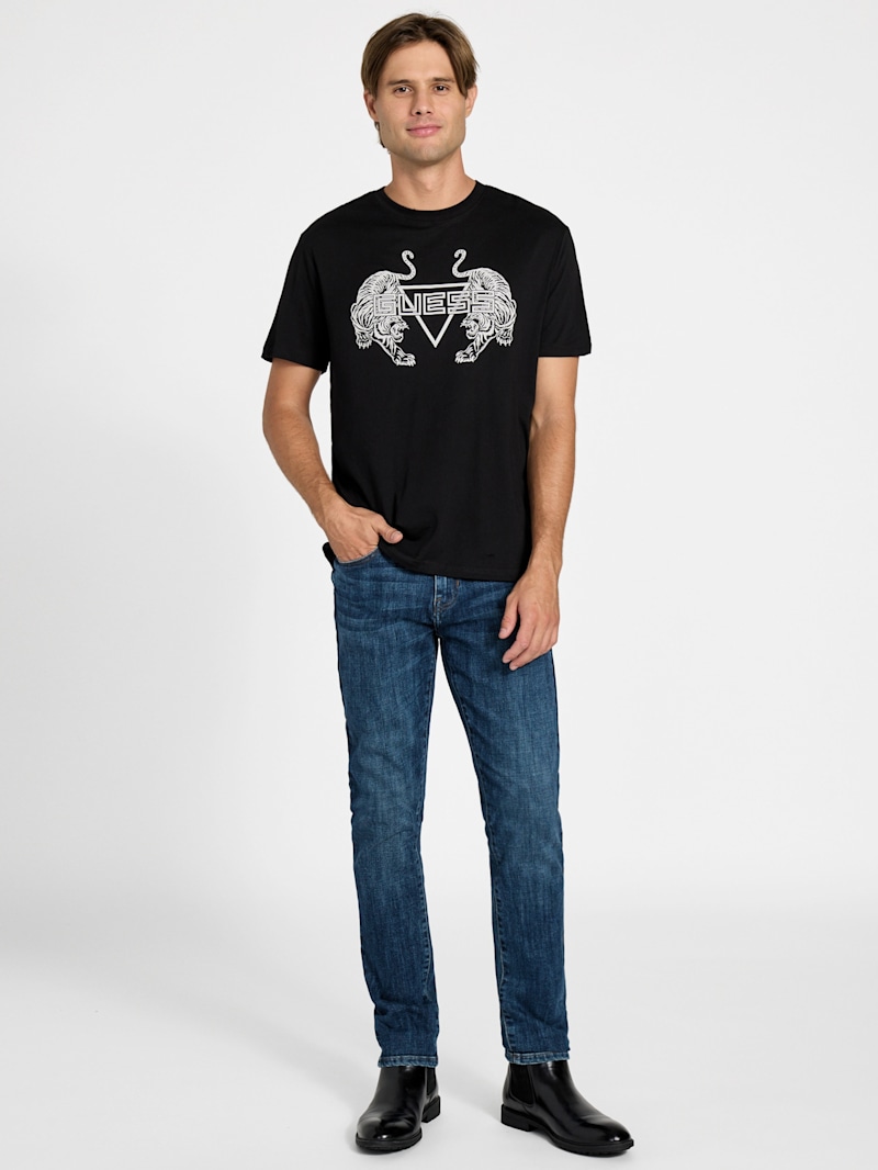 Neloa Printed Crewneck Tee | GUESS Factory