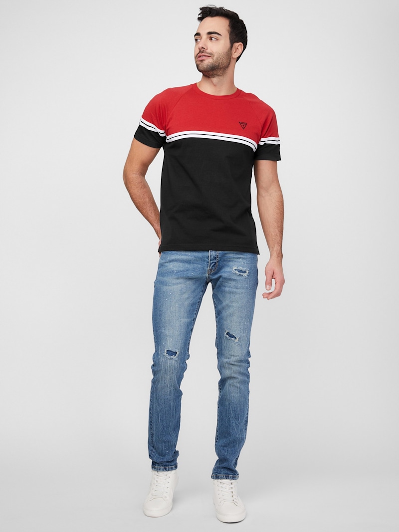 Tシャツ・カットソー 1993studio Block Stripe T-Shirt_Charcoal 1993studio(1993スタジオ) Tシャツ・カットソー(レディース