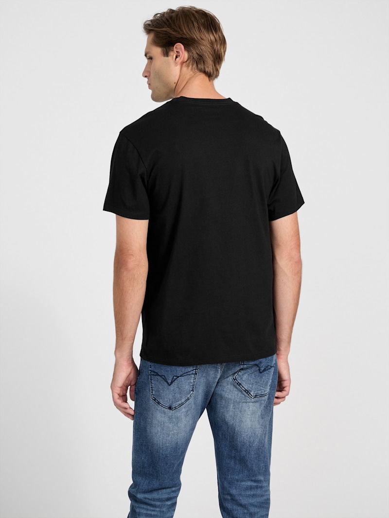 Tシャツ・カットソー BACK MEDIUM FIT T-SHIRT 9条TシャツB 文字色:黄 Heavyweight T-Shirt by SubjecTees