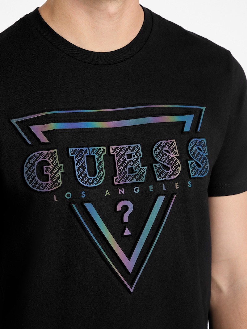 Thanny Reflective Logo Tee | GUESS Factory