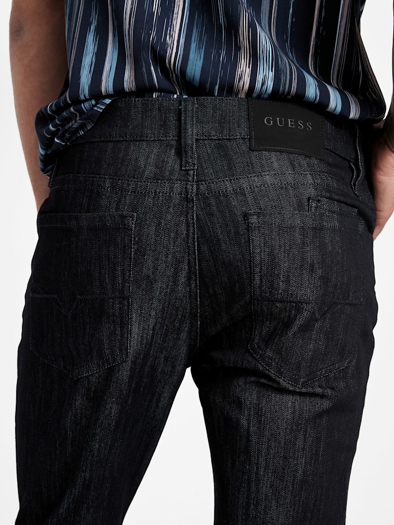 GUESS★Men's_ブラックレギュラーテーパード GUESS ジーンズ GUESS/ゲス デニムリラックステーパードパンツ