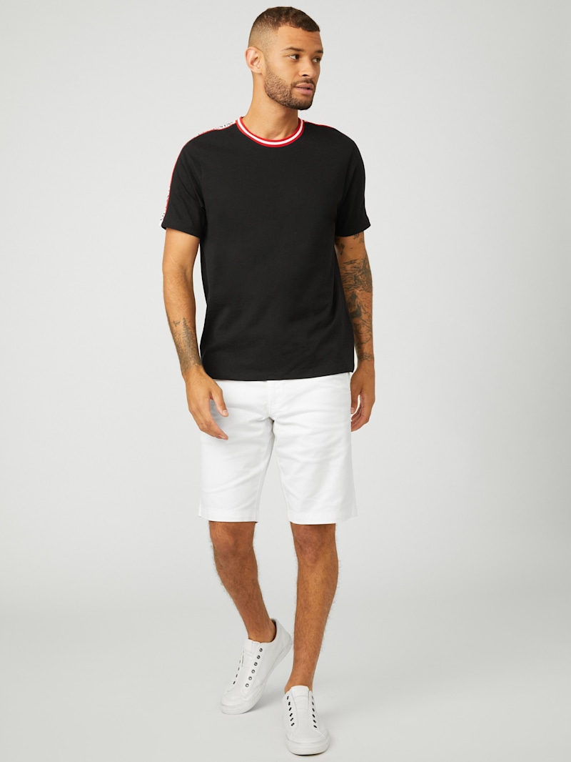 Hyatt Logo Tape Tee | GUESS Factory