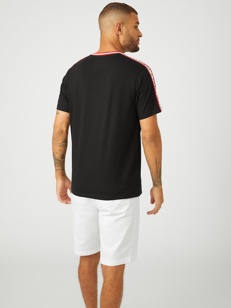 Hyatt Logo Tape Tee | GUESS Factory