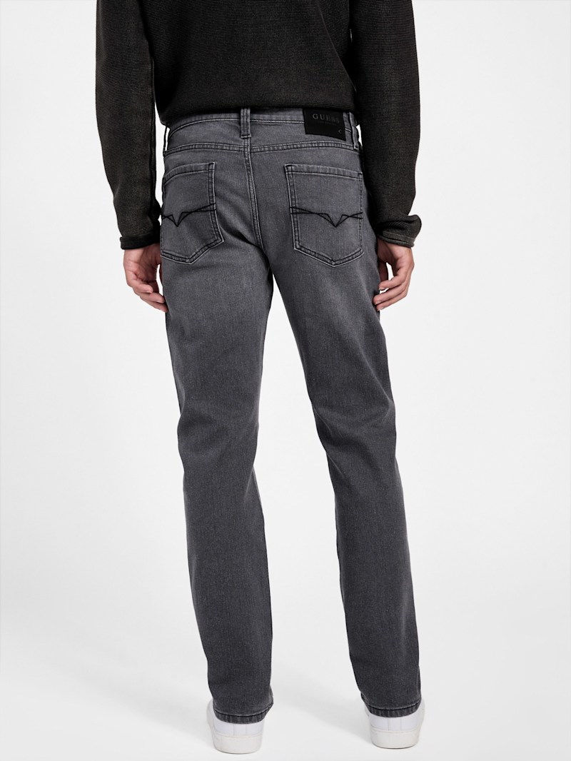 【in a row】Grayish Washing Point Denim Buy Grey Mid Slim Fit Vintage Wash Denim Jeans from Next USA