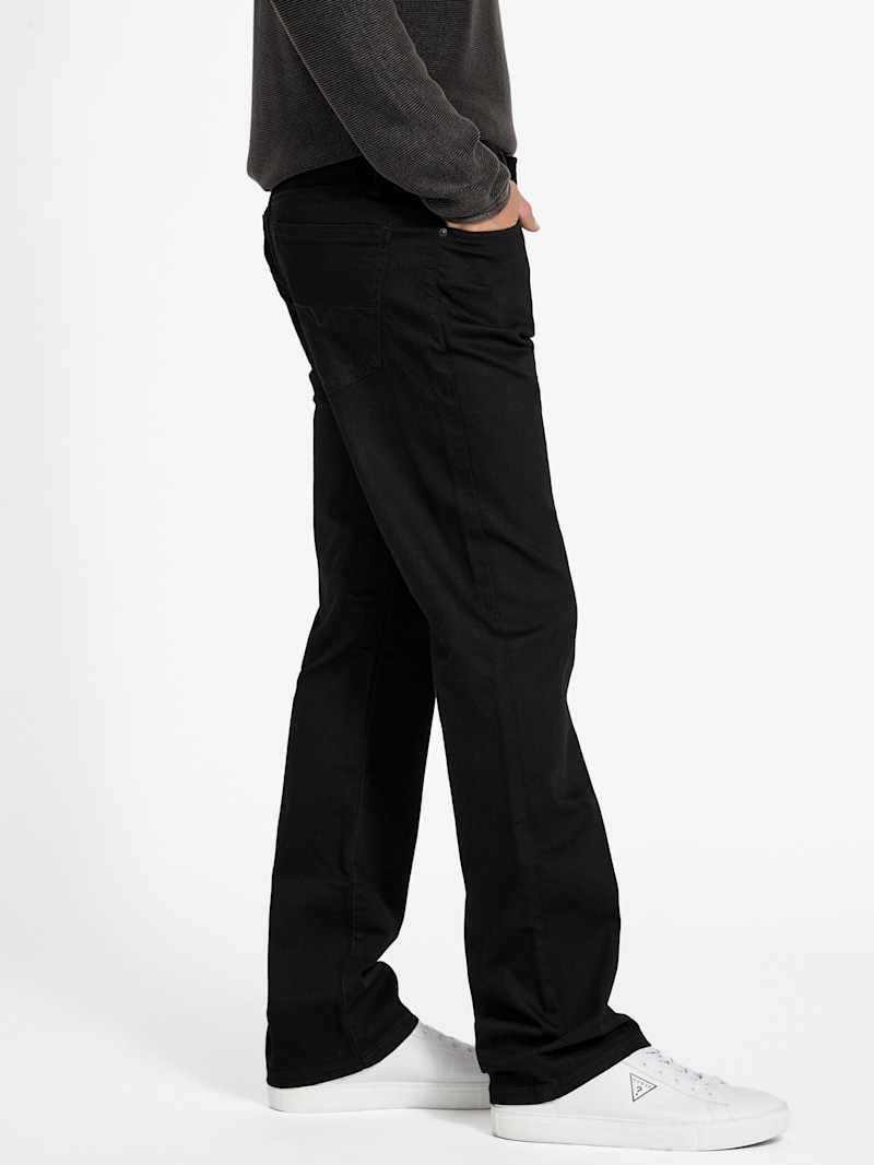 【SCENERITY】22SS★ Straight Black Jeans Crescent Loose Fit Jeans | GUESS Factory