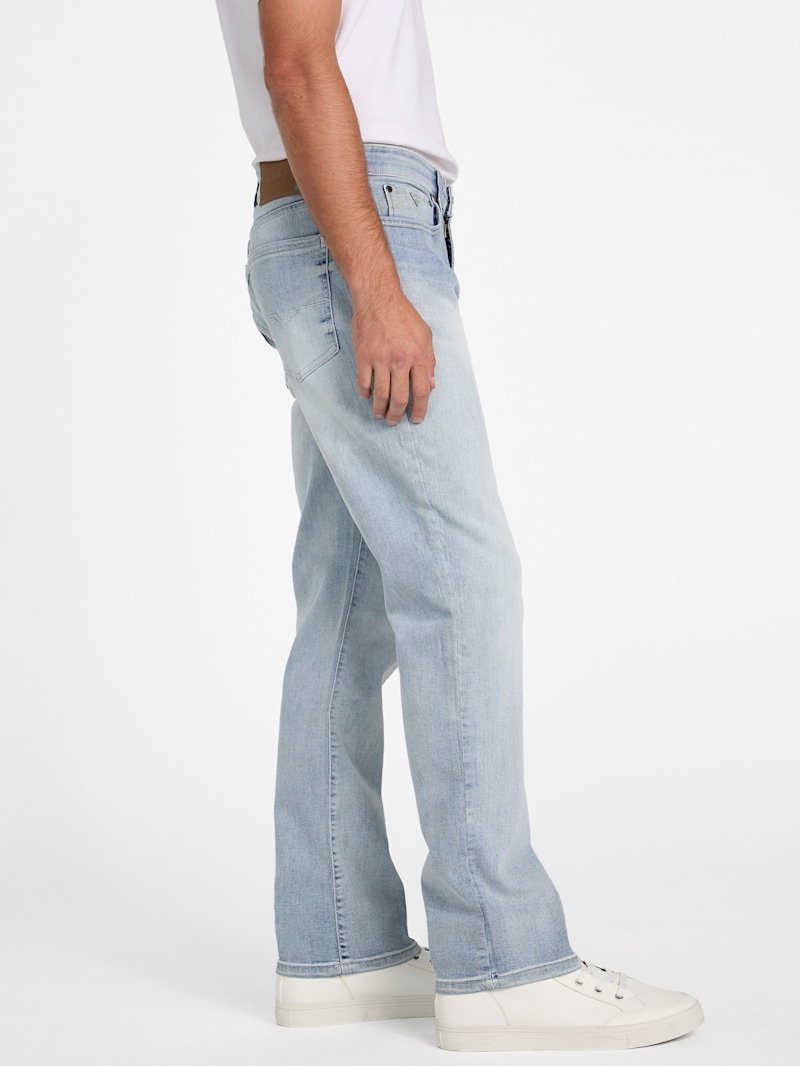 【SCENERITY】Slim Straight Denim Pants Women's Dark Blue Slim Fit Waterproof Membrane Stretch Jeans
