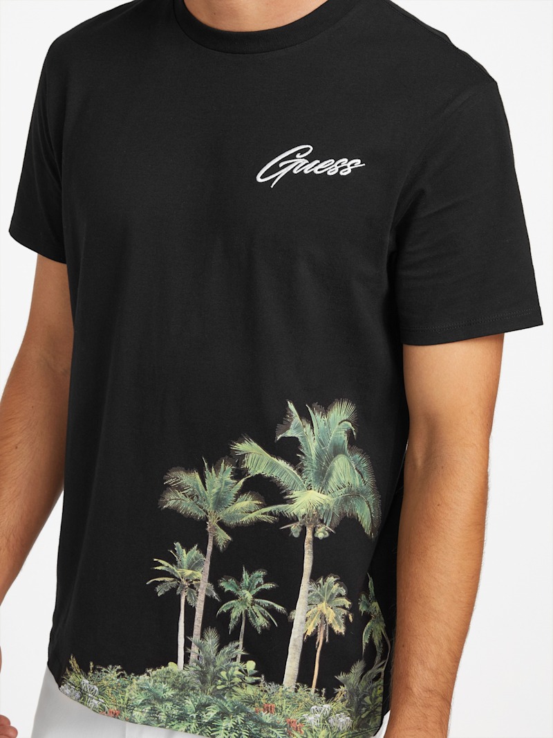 Eco Kolly Palm Logo Tee | GUESS Factory