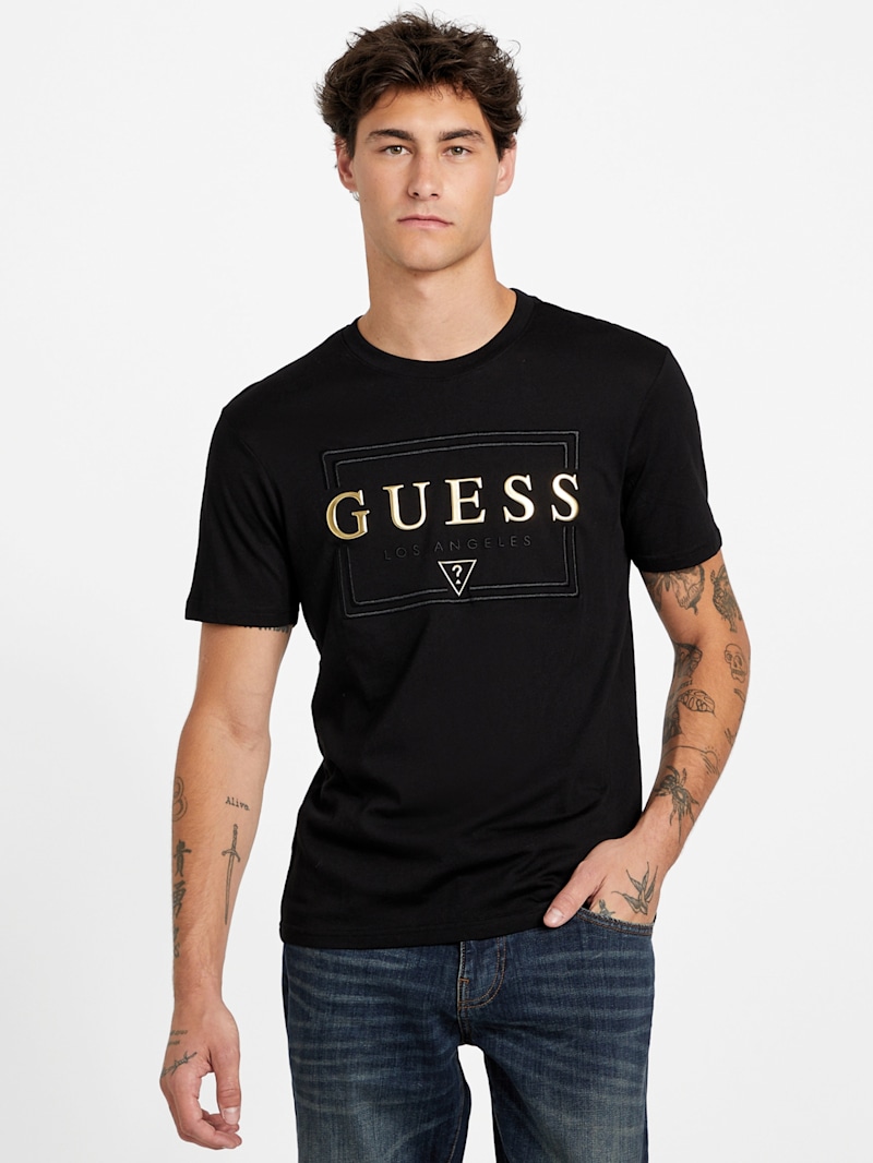 Koltz Logo Crewneck Tee | GUESS Factory