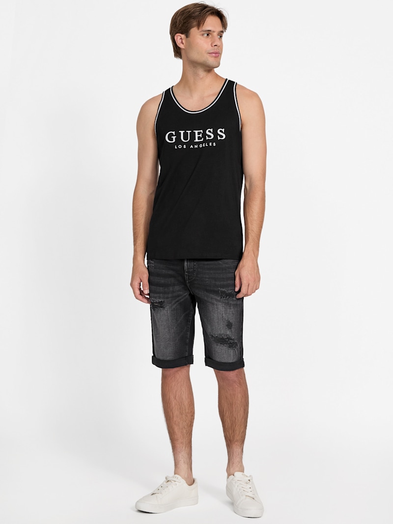 Nichols Embroidered Logo Tank | GUESS Factory