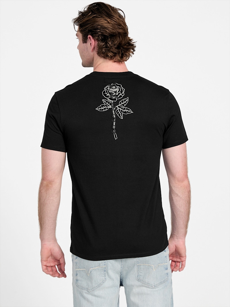 Eco Santi Rose Logo Tee | GUESS Factory
