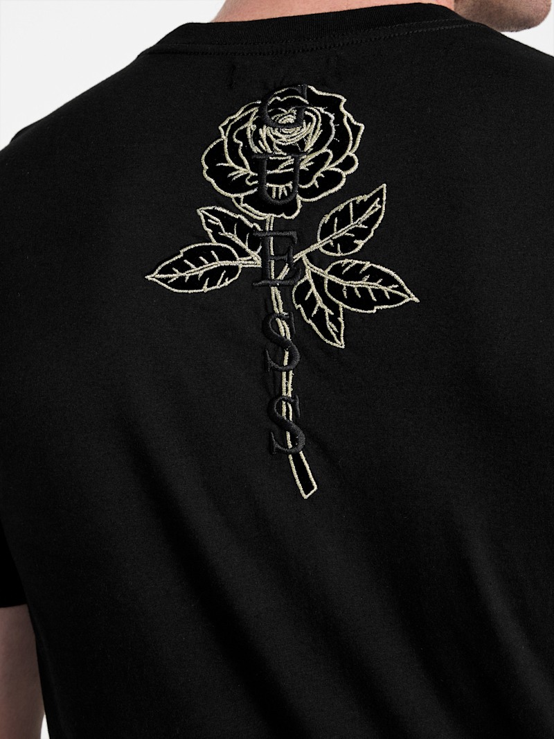 Eco Santi Rose Logo Tee | GUESS Factory