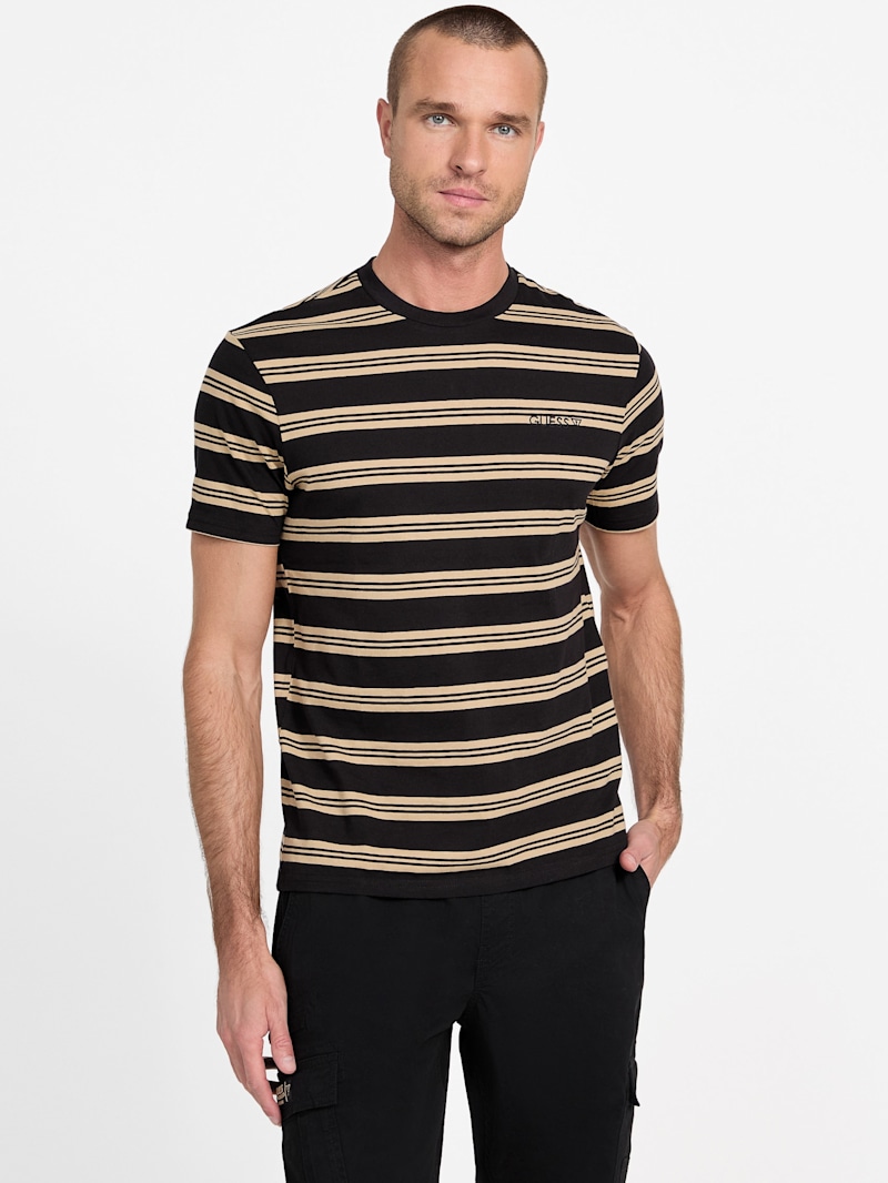 Eco Zack Striped Tee | GUESS Factory