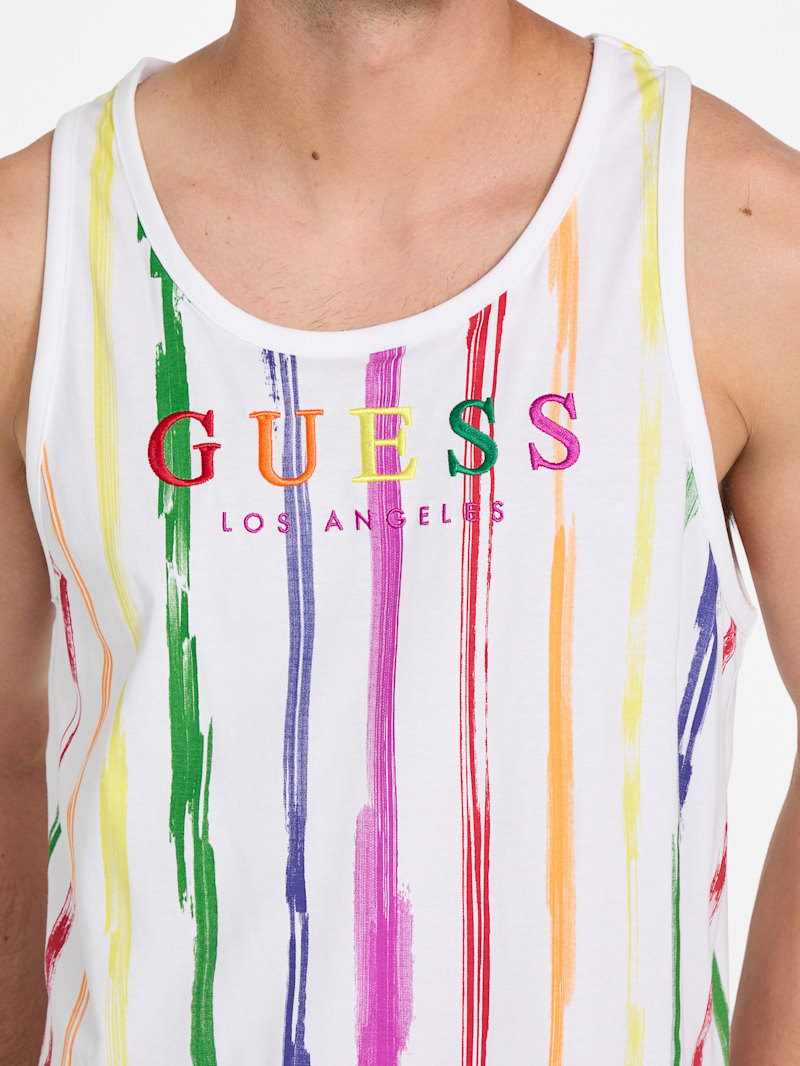 Eco Stripe Pride Tank | GUESS Factory