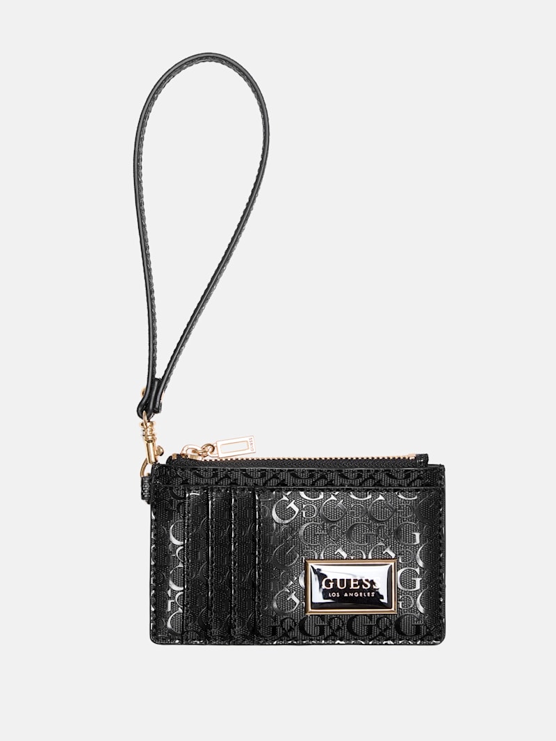 Abree Faux-Leather Card Case Wristlet | GUESS Factory Ca
