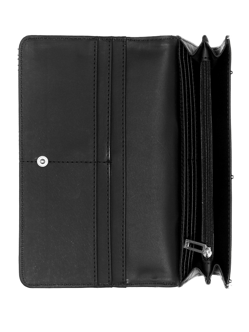 Abree Shiny Logo Multi Organizer | GUESS Factory