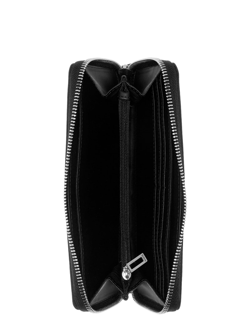 Abree Shiny Logo Medium Zip Wallet | GUESS Factory