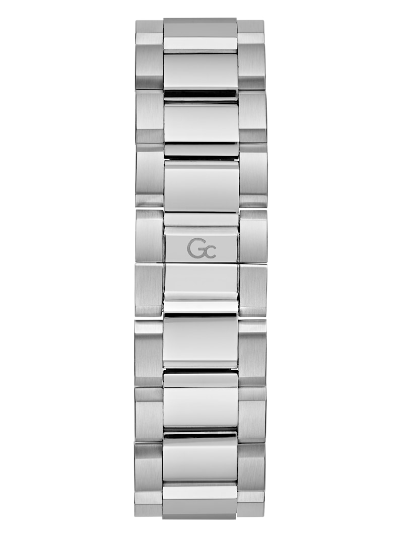 Gc Silver-Tone and Green Chronograph Watch | GUESS