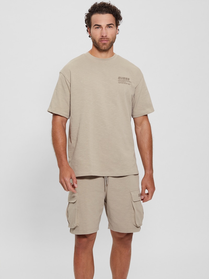 トップス actual source CORPORATE PRINTED L/S TEE Eco Damiano Logo Tee | GUESS Factory Ca