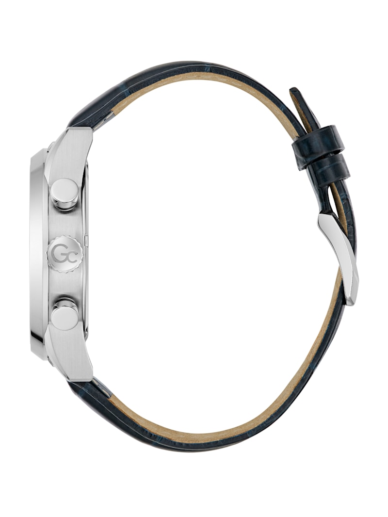 Silver-Tone Multifunction Leather Watch | GUESS Canada