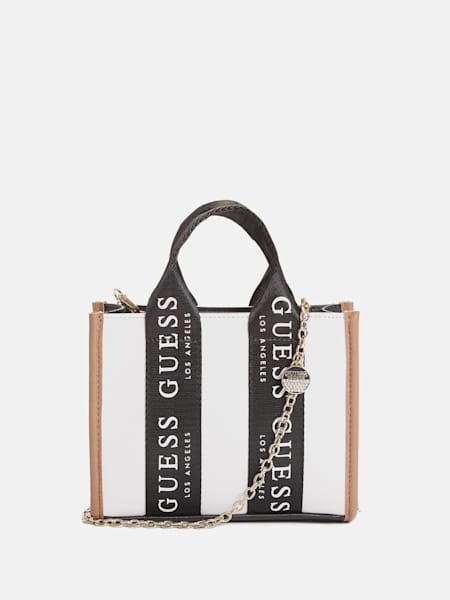 Logo-Tape Mini Tote Crossbody