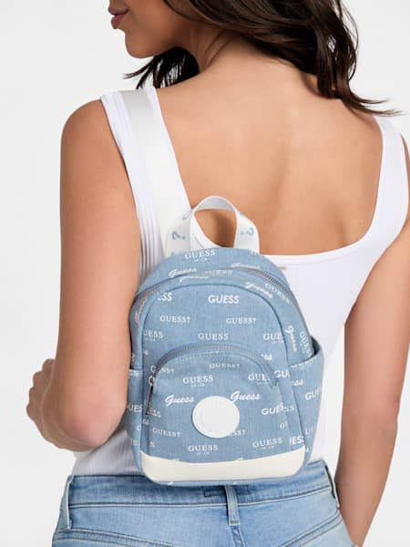 Mini Denim Backpack