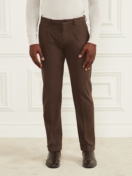 Ethan Twill Roll-Up Chino Pant