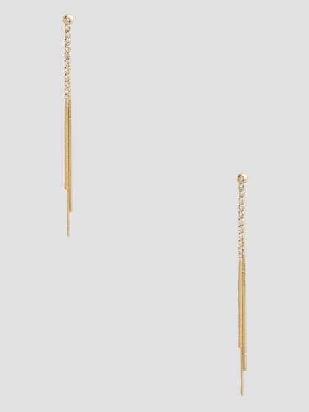 Gold-Tone Threader Earrings