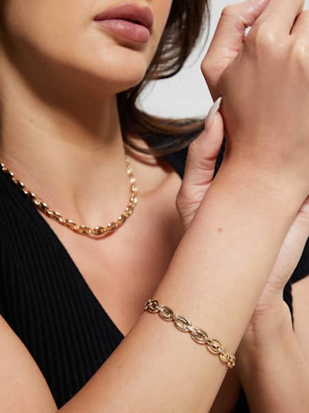 Gold-Tone Chain Link Bracelet