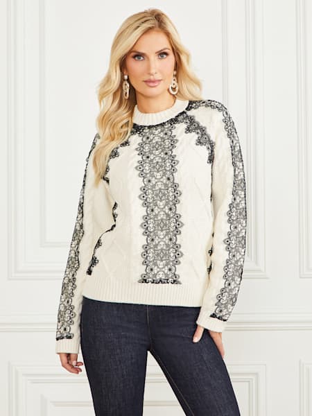 Aura Lace Sweater Top