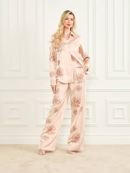 Gwen Embroidered Flower Pant