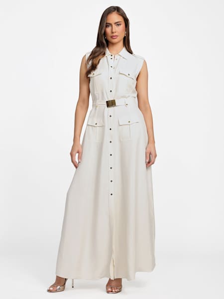 Eco Greta Linen-Blend Maxi Dress