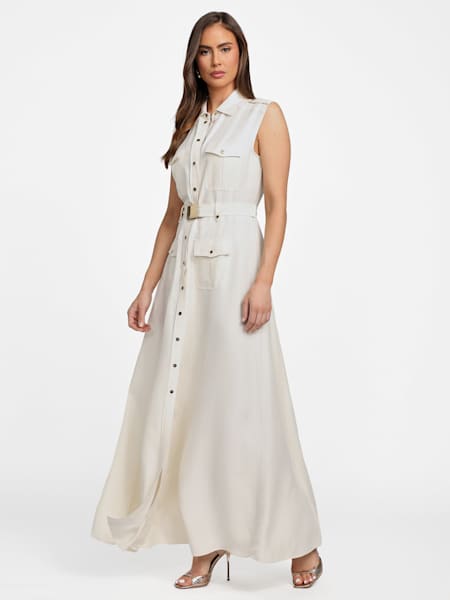 Eco Greta Linen-Blend Maxi Dress