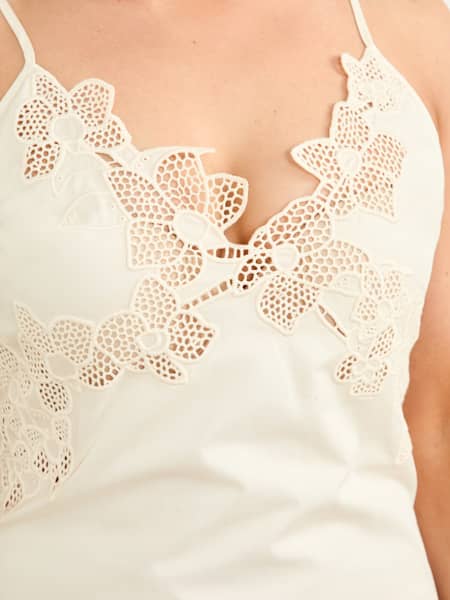 Brooke Crochet Floral Midi Dress
