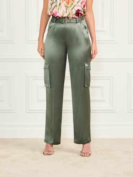 Fannie Satin Cargo Pant
