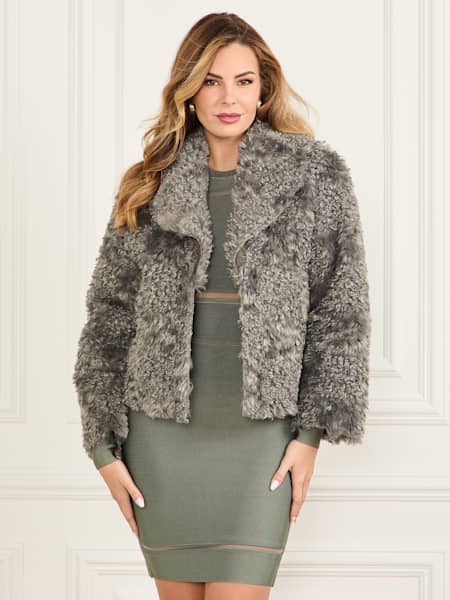 Margot Longline Faux-Fur Coat