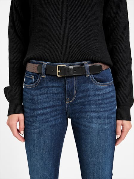 Mimi Contrast Logo Belt