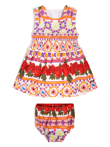 Printed Poplin Dress and Bloomers Set (0-24M)
