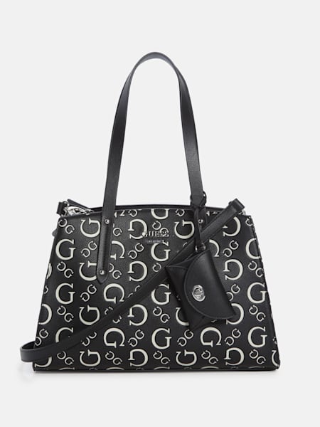 Nevine Debossed Logo Satchel