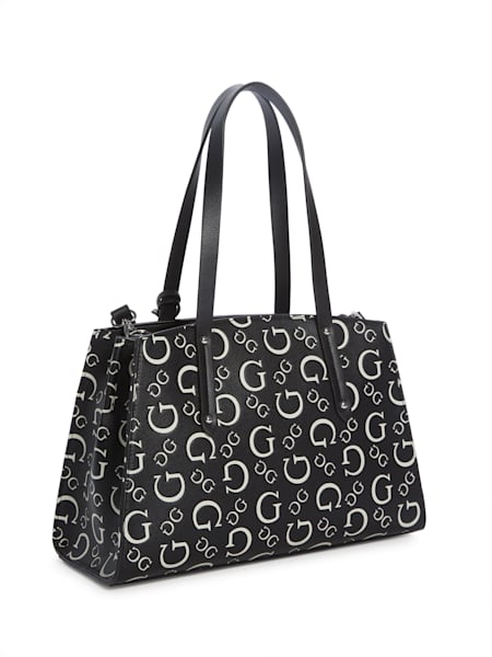 Nevine Debossed Logo Satchel