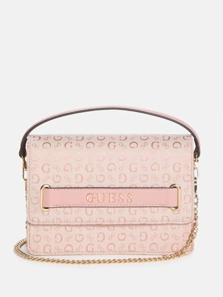 Mini sac à bandoulière à logo en jacquard Deerfield