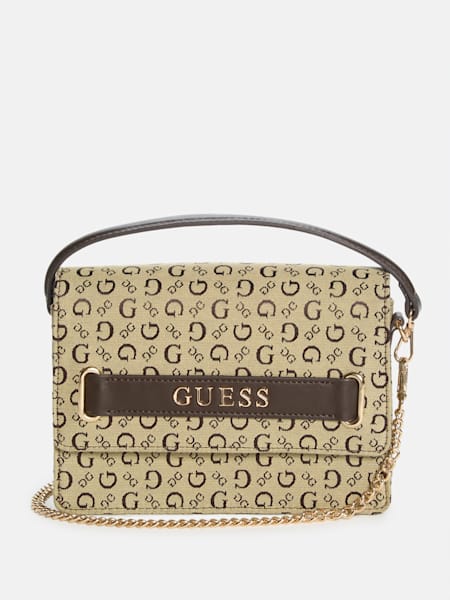 Mini sac à bandoulière à logo en jacquard Deerfield